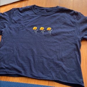 nwot brandy melville poppy tee